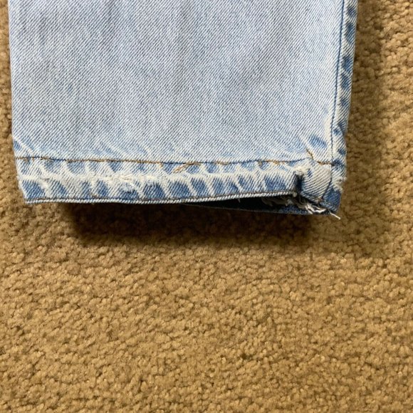 Vintage LEVI’S Mens Jeans Sz 36x30 Orange Tab 550 Relaxed Tapered Light Wash 90s - Picture 11 of 12